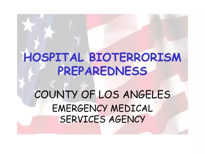 hospital bioterrorism preparedness