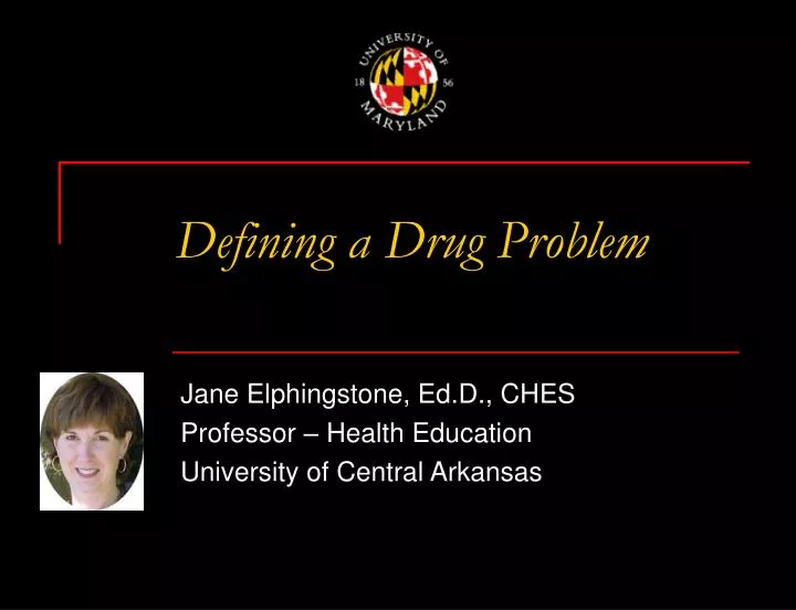 defining a drug problem