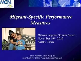 Migrant-Specific Performance Measures