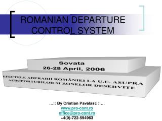 ROMANIAN DEPARTURE CONTROL SYSTEM