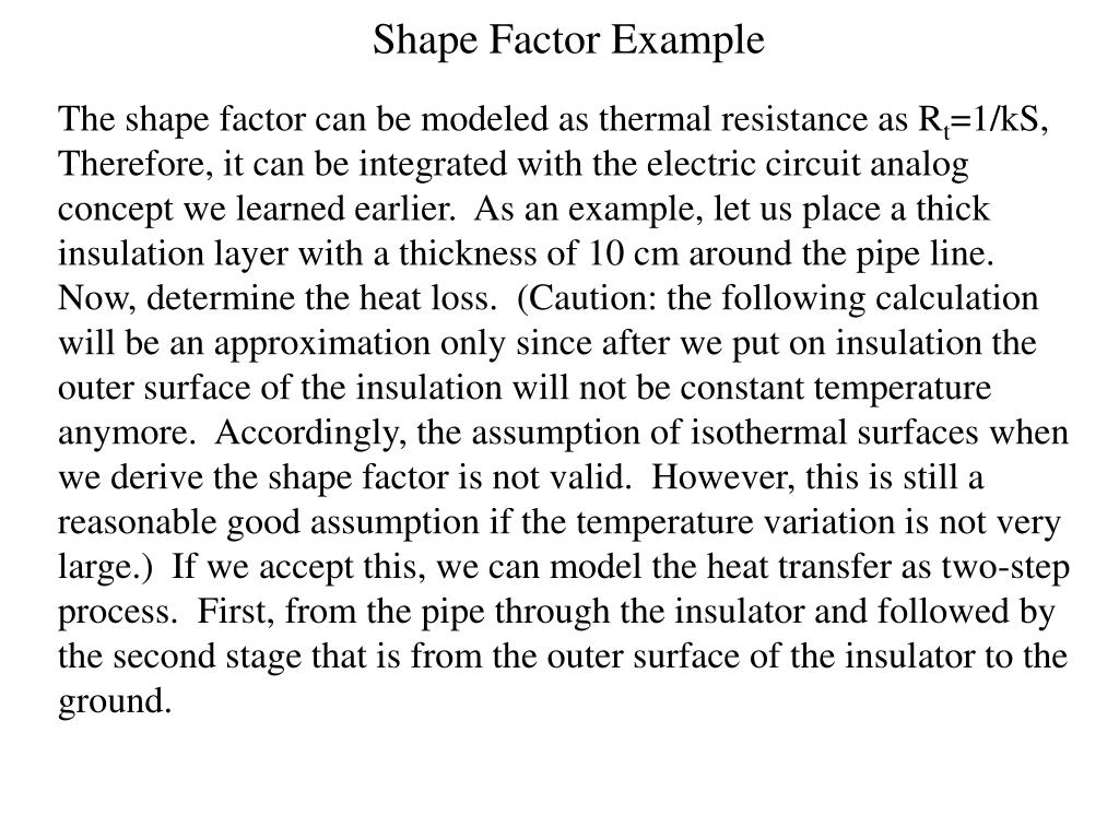 PPT - Shape Factor Example PowerPoint Presentation, free download - ID ...