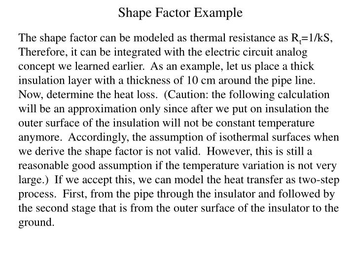 shape factor example
