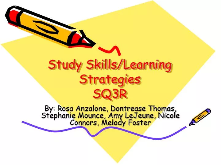 study skills learning strategies sq3r