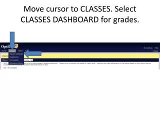 Viewing Class Grades