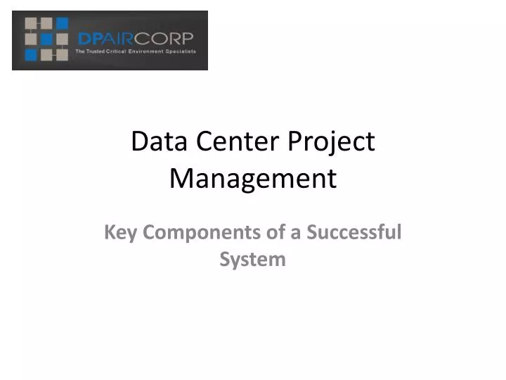 data center project management