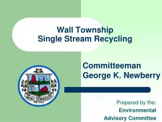 Wall Township Single Stream Recycling