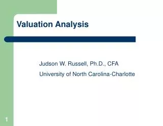 Valuation Analysis