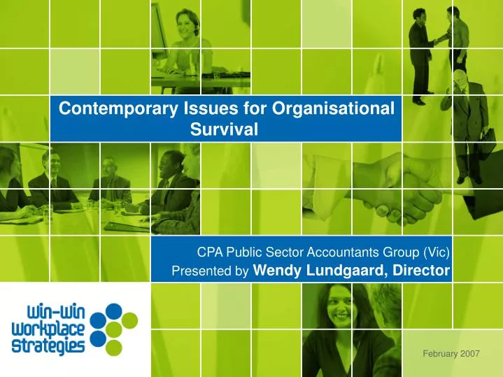 contemporary issues for organisational survival