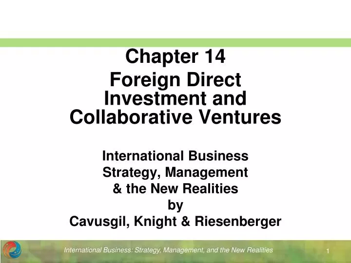international business strategy management the new realities by cavusgil knight riesenberger