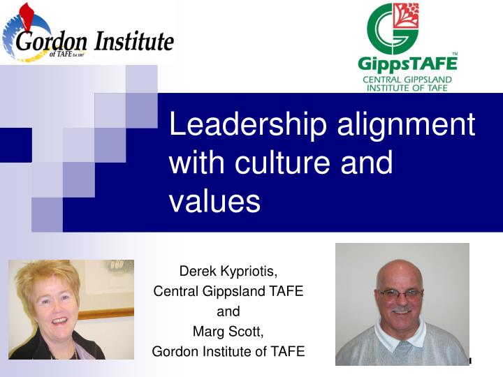 leadership alignment with culture and values