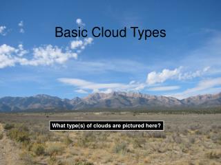 Basic Cloud Types
