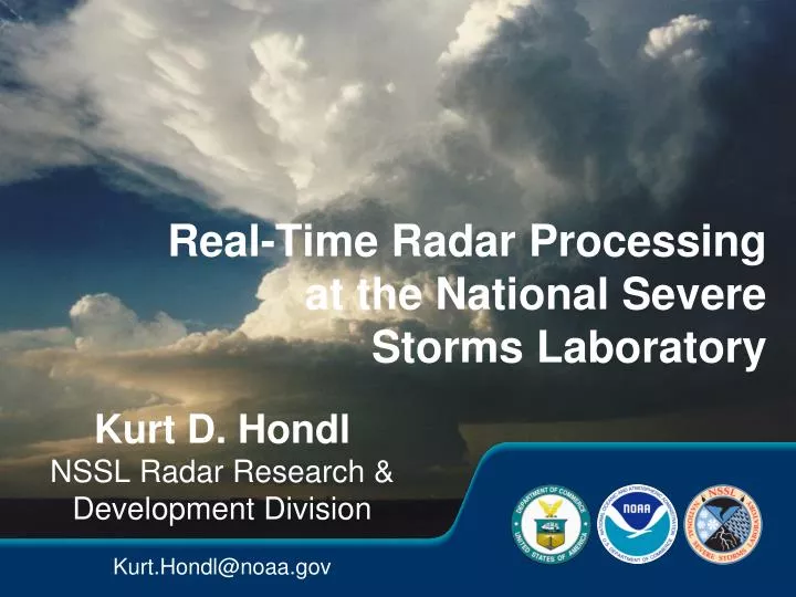 real time radar processing at the national severe storms laboratory