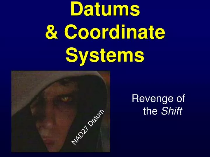datums coordinate systems