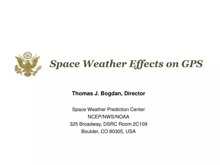 space weather effects on gps