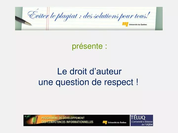 le droit d auteur une question de respect