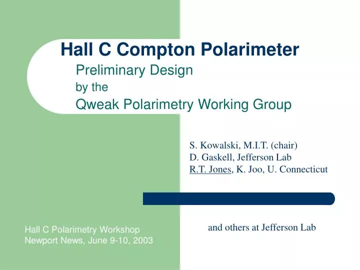 hall c compton polarimeter