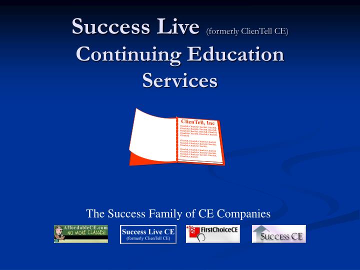success live formerly clientell ce continuing education services