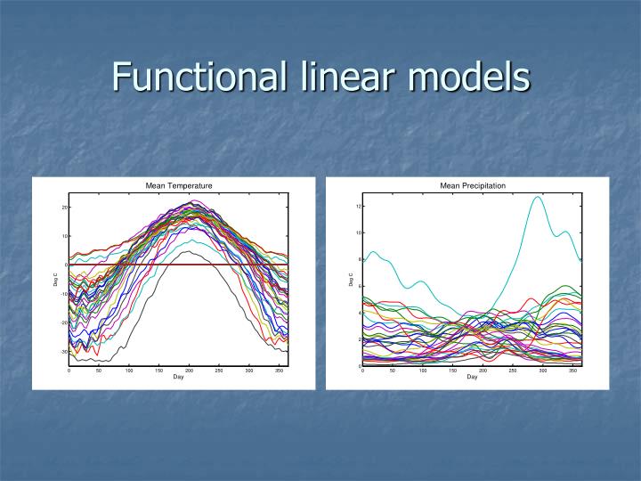 functional linear models