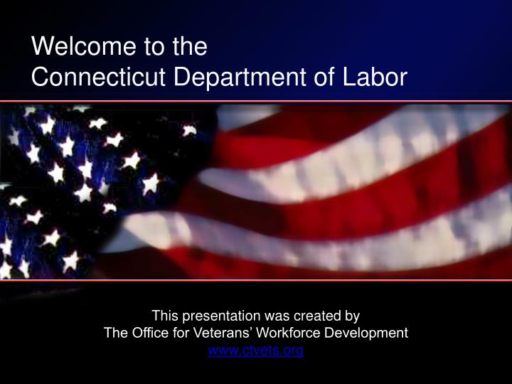 welcome to the connecticut department of labor