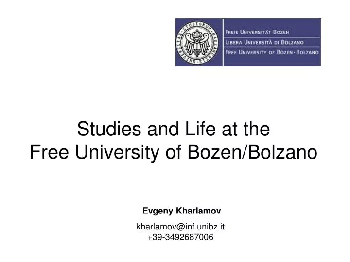 studies and life at the free university of bozen bolzano