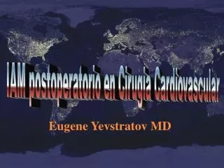 IAM postoperatorio en Cirugia Cardiovascular