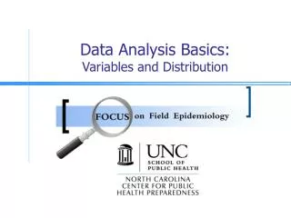 Data Analysis Basics: Variables and Distribution