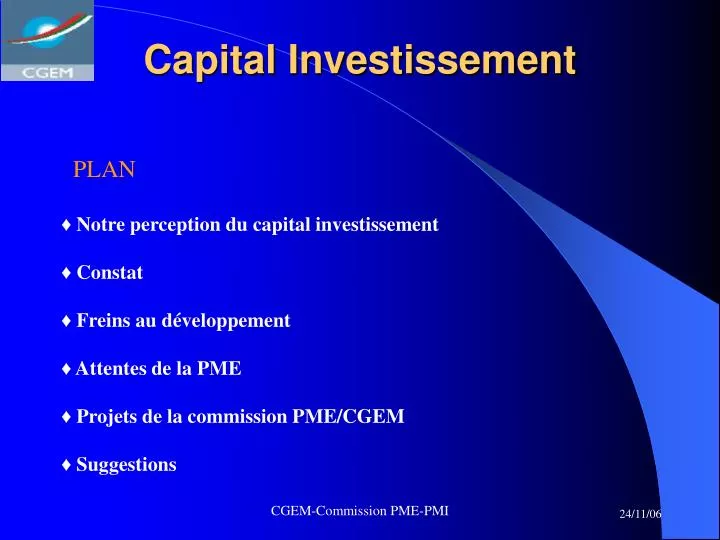capital investissement