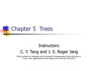 Chapter 5	Trees