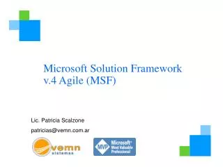 Microsoft Solution Framework v.4 Agile (MSF)