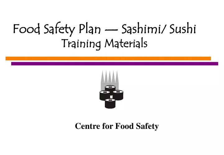food safety plan sashimi sushi training materials