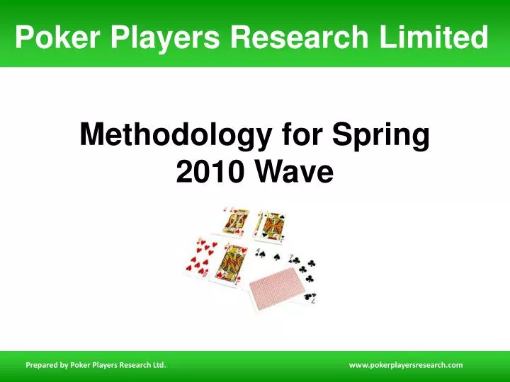 methodology for spring 2010 wave