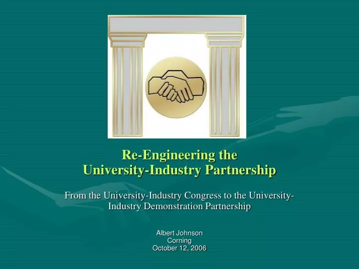 re engineering the university industry partnership