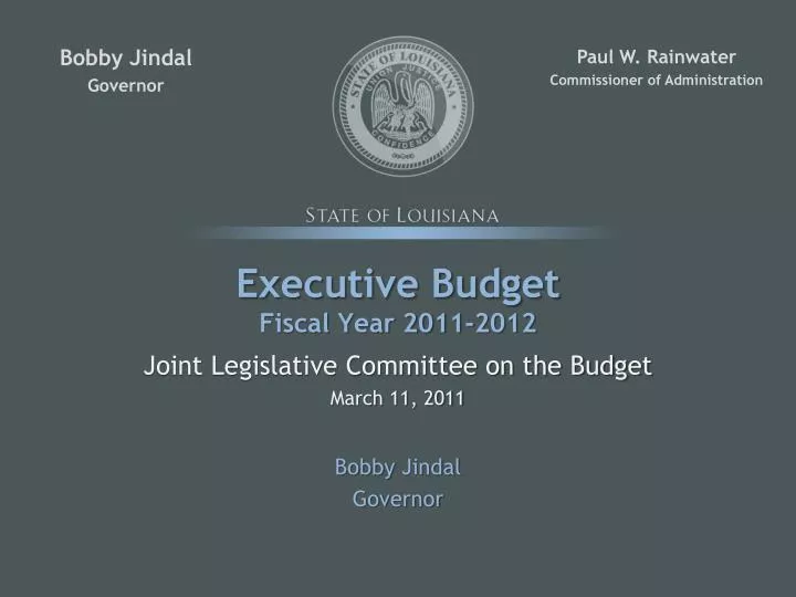 executive budget fiscal year 2011 2012