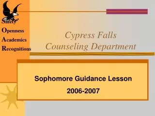 Cypress Falls Counseling Department