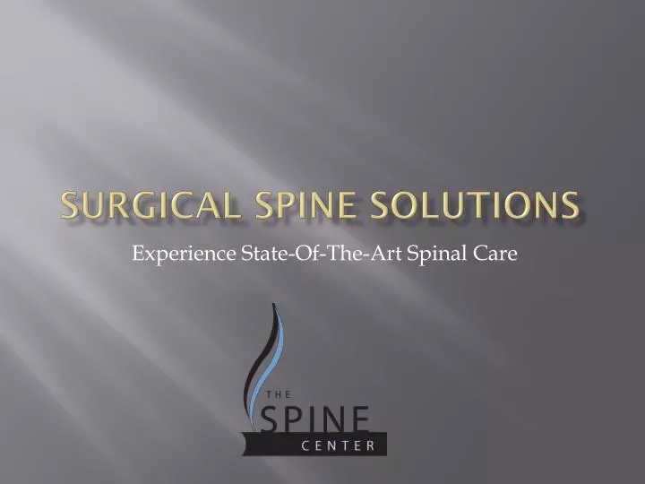 surgical spine solutions
