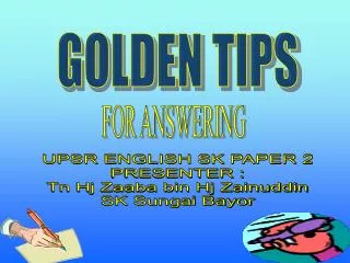 GOLDEN TIPS PAPER 2