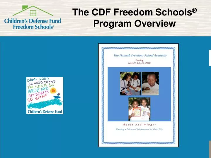the cdf freedom schools program overview