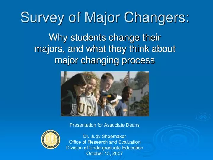 survey of major changers