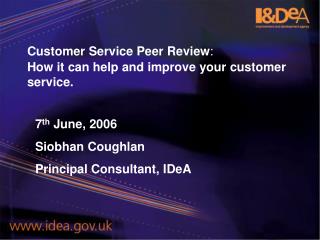 Customer Service Peer Review : How it can help and improve your customer service.