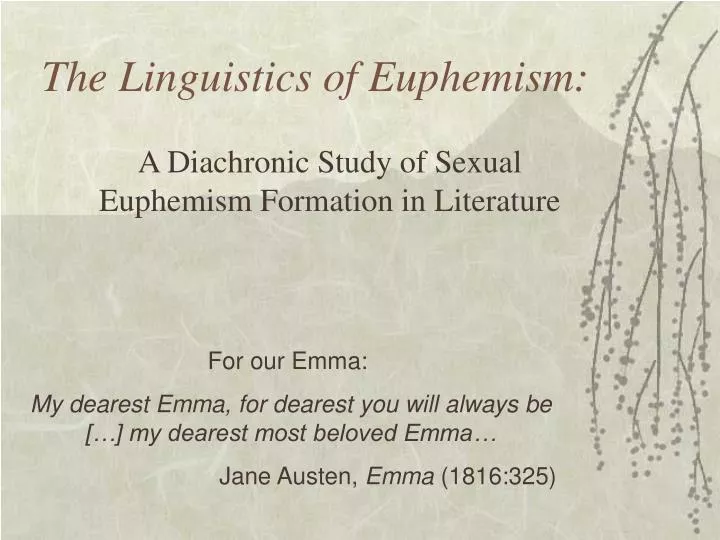the linguistics of euphemism