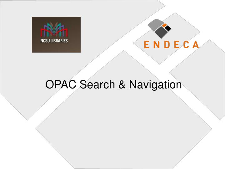 opac search navigation