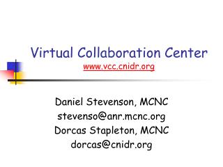 Virtual Collaboration Center vccidr