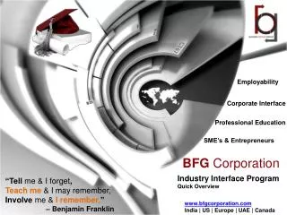 BFG Corporation: Industry Interface Program (IIP)