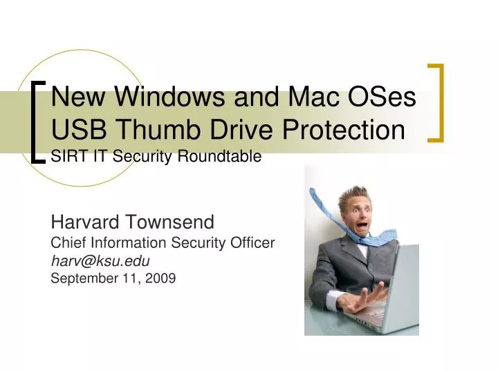 new windows and mac oses usb thumb drive protection sirt it security roundtable