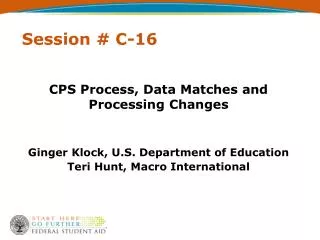 Session # C-16