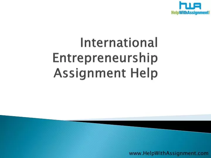 international entrepreneurship assignment help