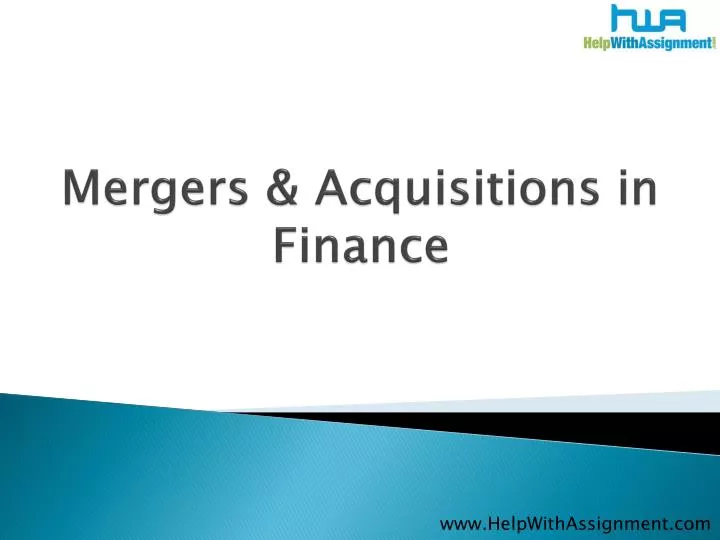 mergers acquisitions in finance