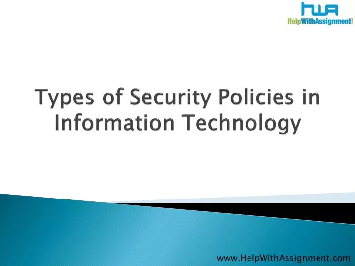 types of security policies in information technology