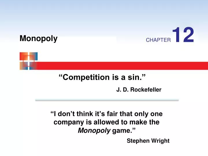 i don t think it s fair that only one company is allowed to make the monopoly game stephen wright