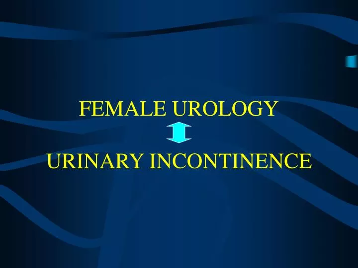 female urology urinary incontinence
